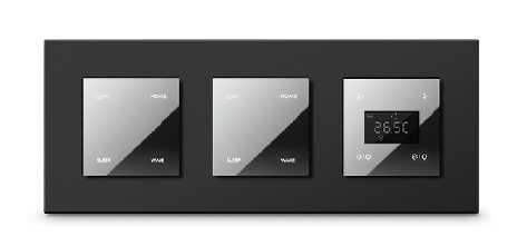 2x Smart panou cu 4 taste + panou termostat