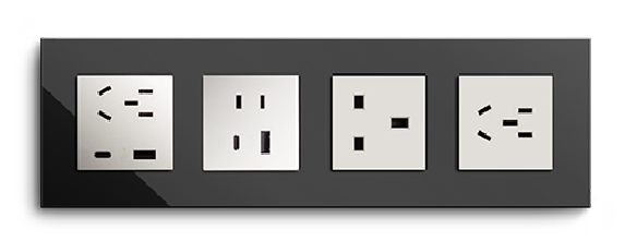 Priză 5 și 2 găuri & USB + 3 găuri 16A + priză 5 găuri Smart Pan