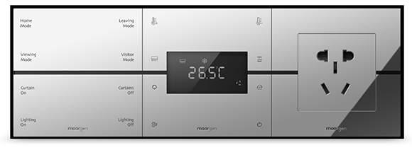 8 Schlüssel + Thermostat + Steckdose Smart Paneel